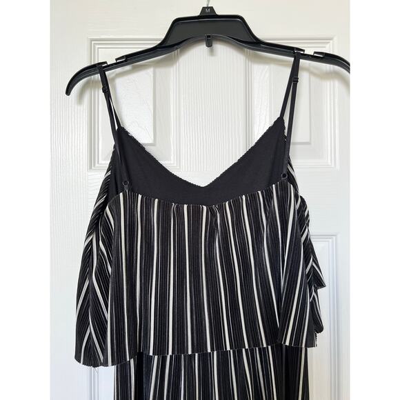 Bebop Striped Sleeveless Pantsuit Jumper with Adjustable Straps Medium - Picture 3 of 11